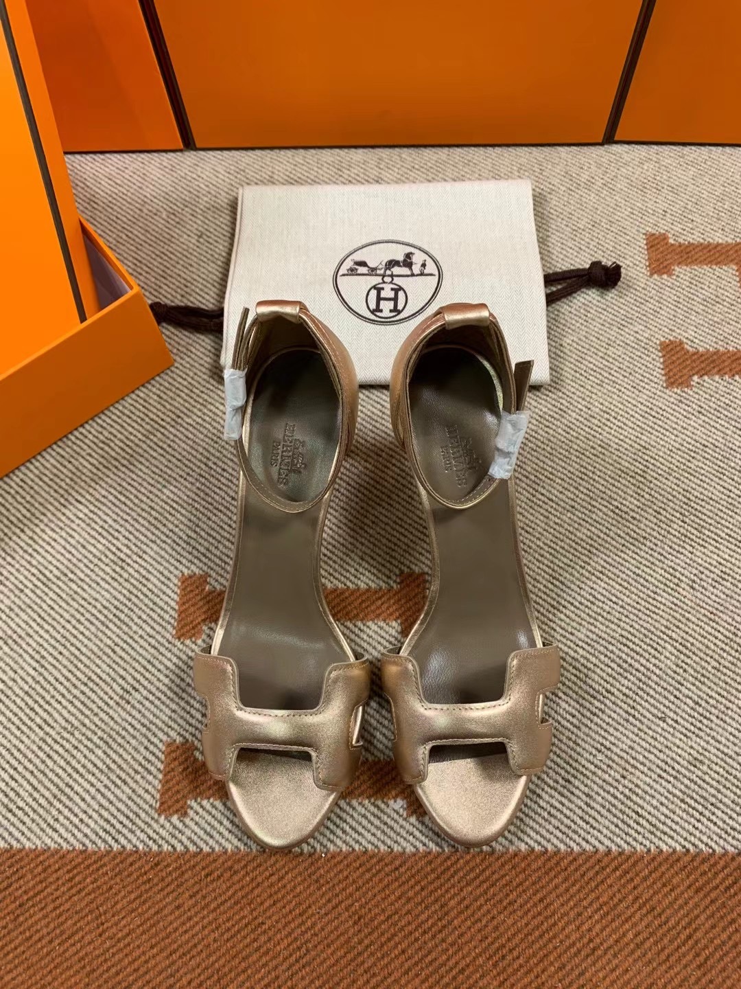 Hermes 70 Premiere Heeled Sandal
