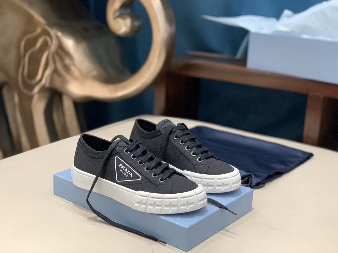 Prada Gabardine Fabric Sneakers