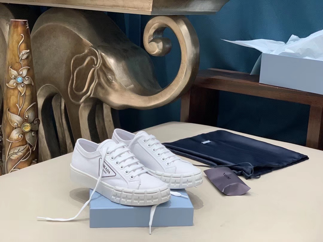 Prada Gabardine Fabric Sneakers