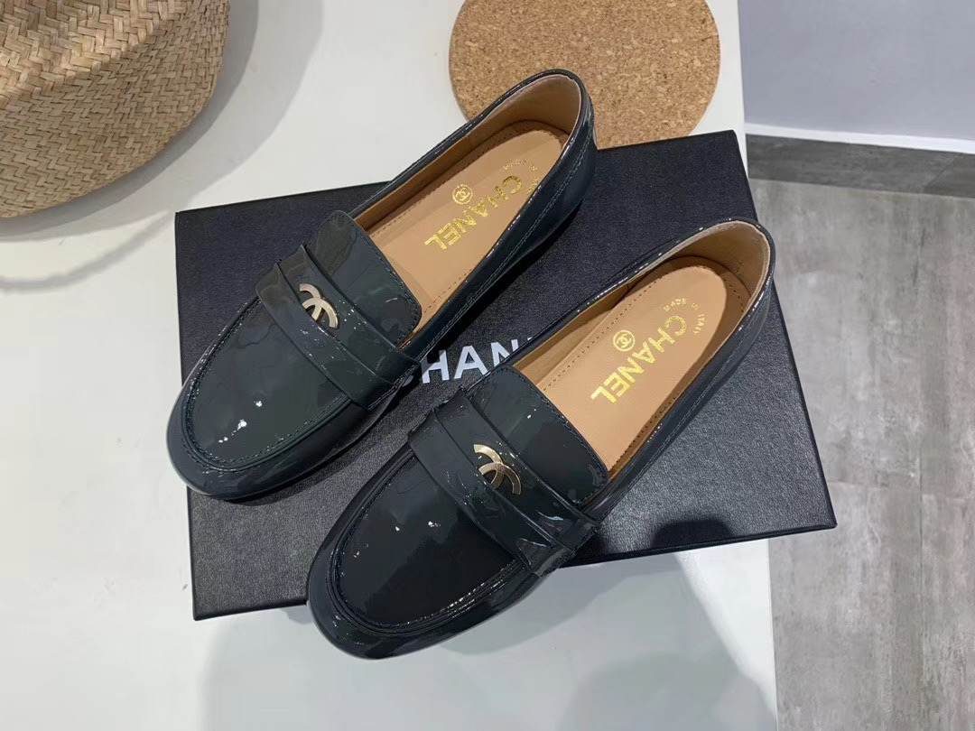 Chanel Loafers Patent Calfskin