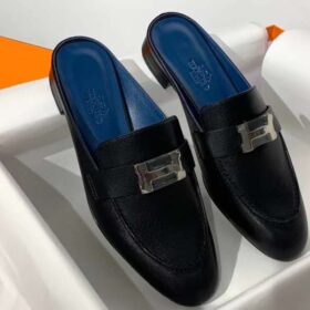 Hermes Trocadero Mule Noir Hermes Trocadero Mule Noir