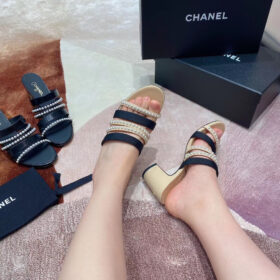 Chanel Mules Heels Black