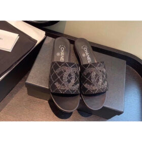 Chanel Mules Pearl Embroidery
