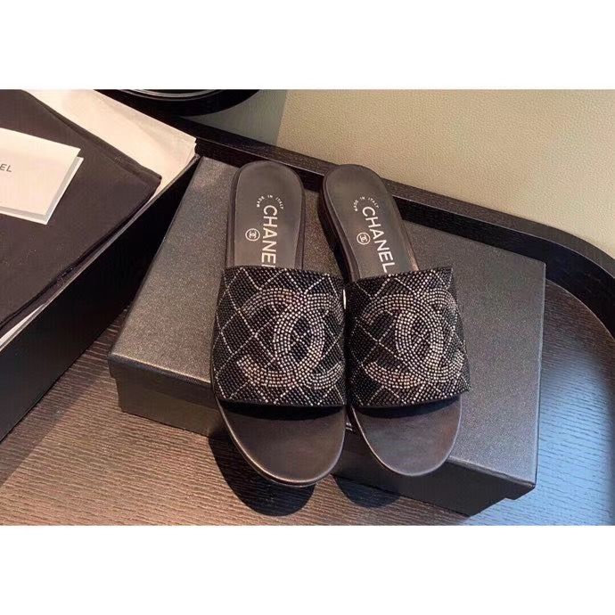 Chanel Mules Pearl Embroidery