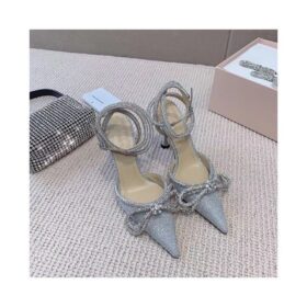 Mach & Mach Double Bow Silk Satin Pump