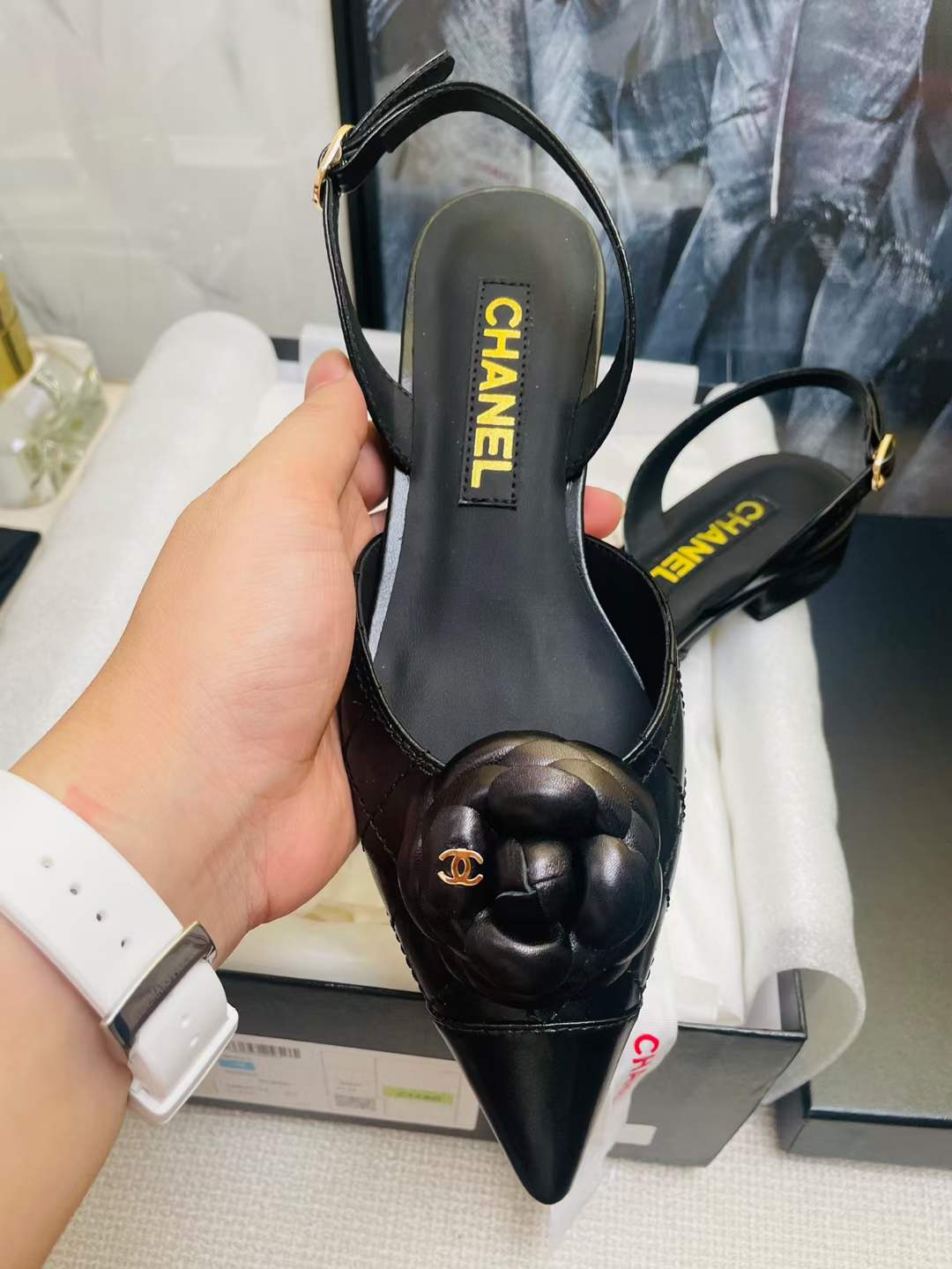 Chanel Slingback Flats