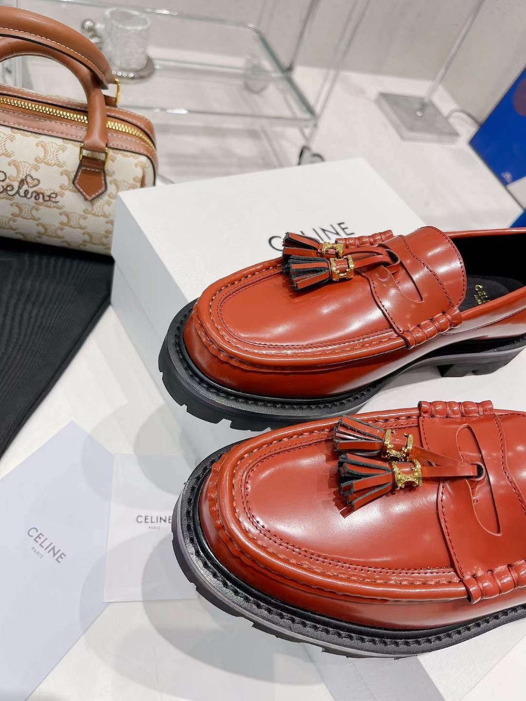 Celine Margaret Loafer With Tassels Celine Margaret Loafer With Tassels