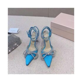 Mach & Mach Double Bow Silk Satin Pump