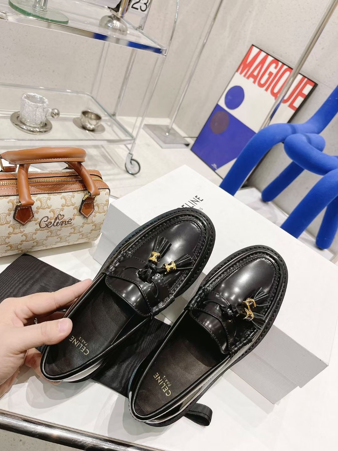 Celine Margaret Loafer With Tassels Celine Margaret Loafer With Tassels
