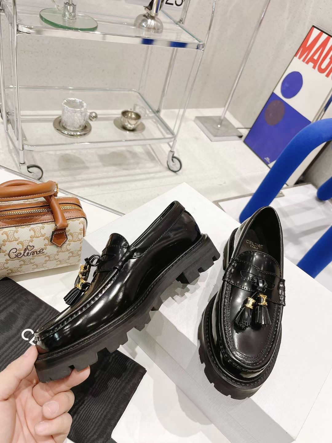 Celine Margaret Loafer With Tassels Celine Margaret Loafer With Tassels