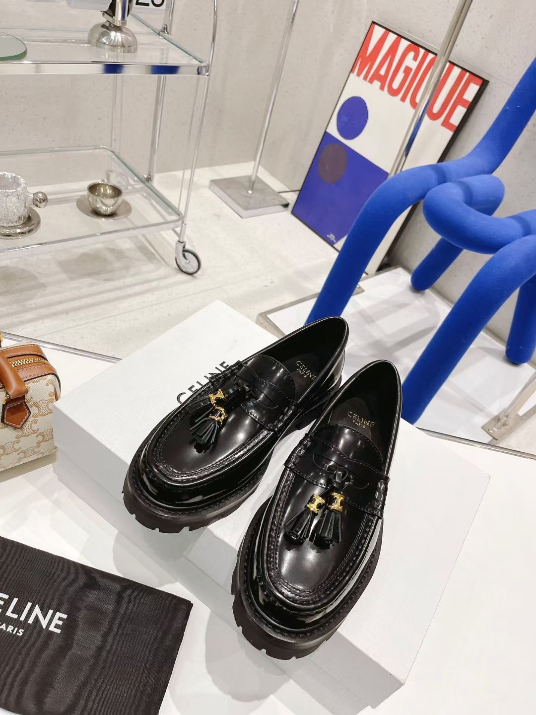 Celine Margaret Loafer With Tassels
