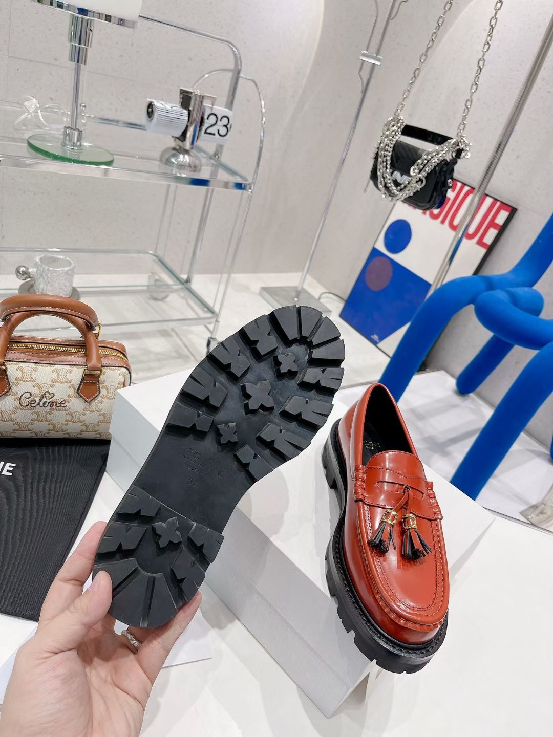 Celine Margaret Loafer With Tassels Celine Margaret Loafer With Tassels