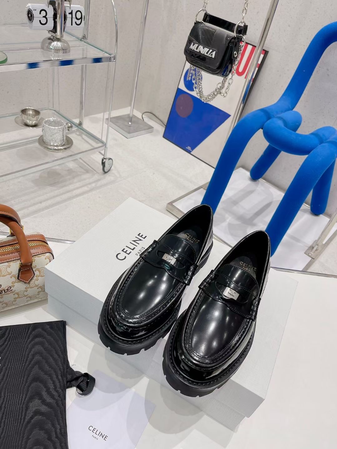 Celine Margaret Penny Chunky Loafer