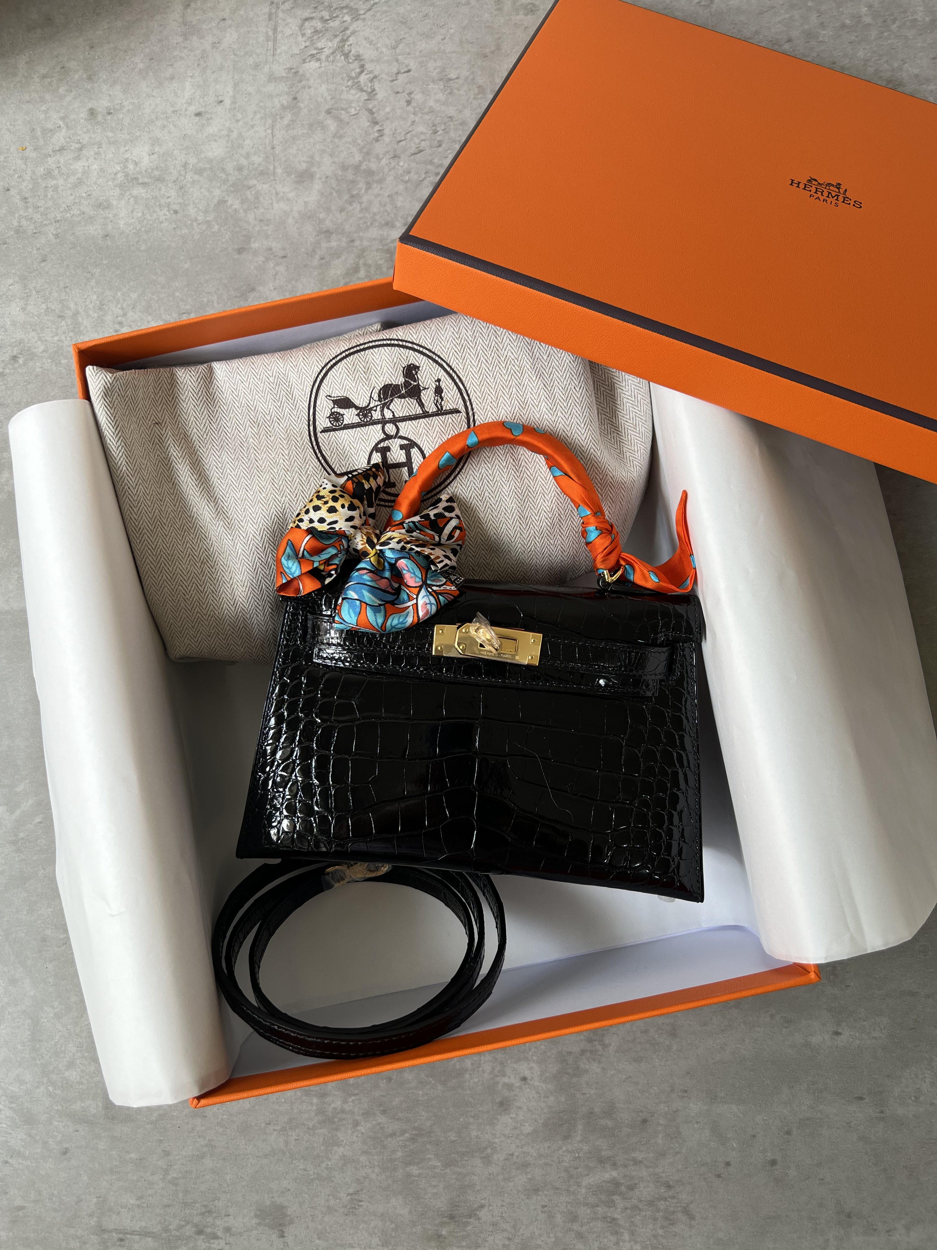 Hermes-Kelly-Mini-Alligator-Skin