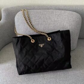 Prada Quilted Nylon Chain Shoulder Bag