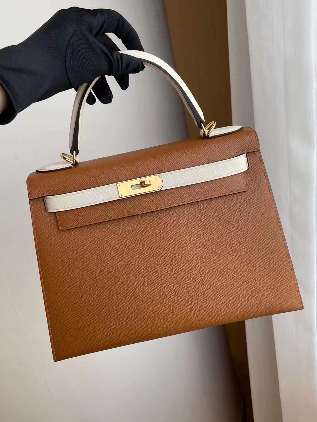 Hermès HSS Kelly 28 Epsom Gold x Nata GHW