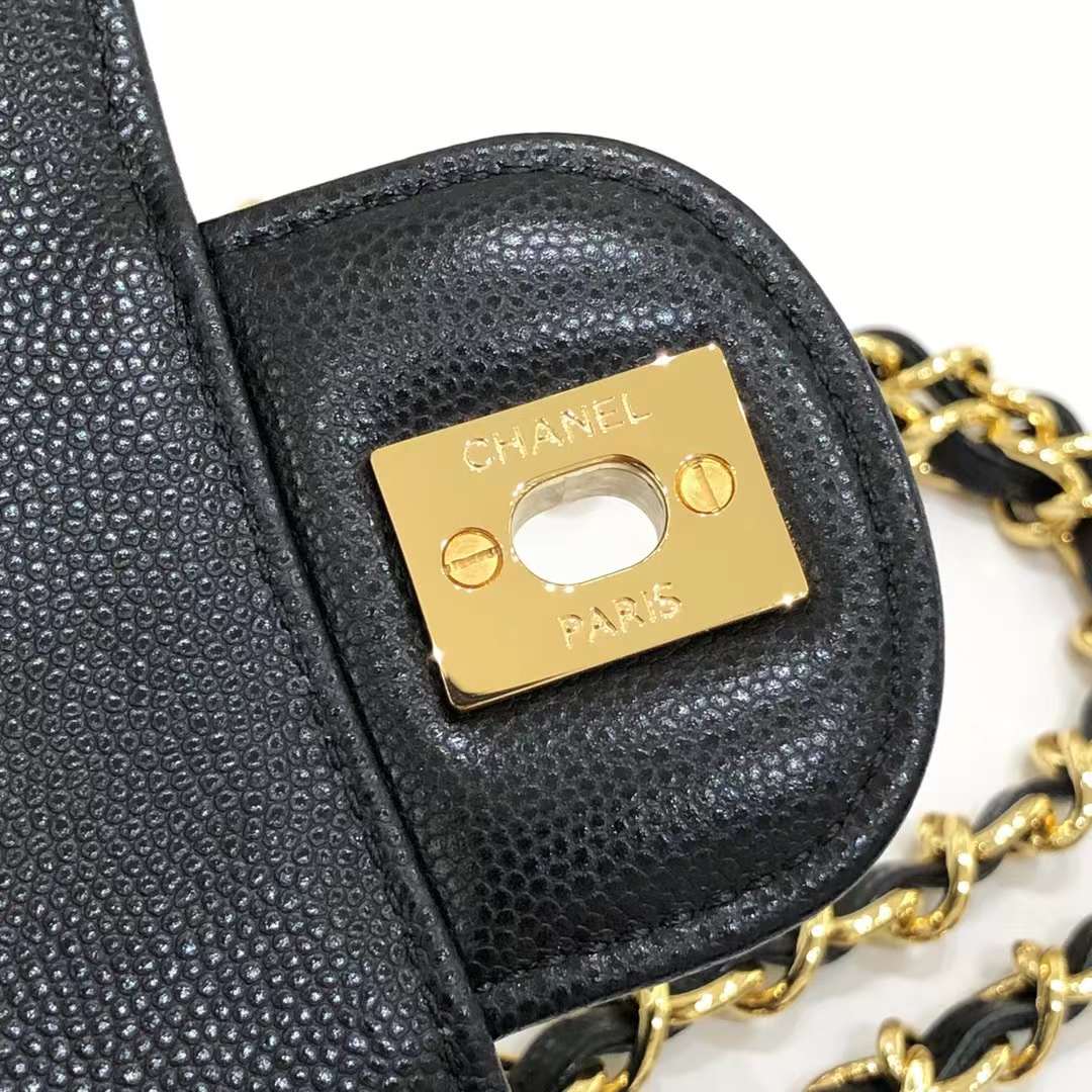 Chanel Classic Double Flap Chevron Black Medium Chanel Classic Double Flap Chevron Black Medium