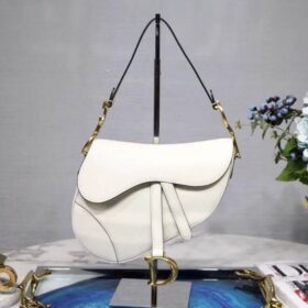 Dior Saddle Calfskin Bag White Dior Saddle Calfskin Bag White