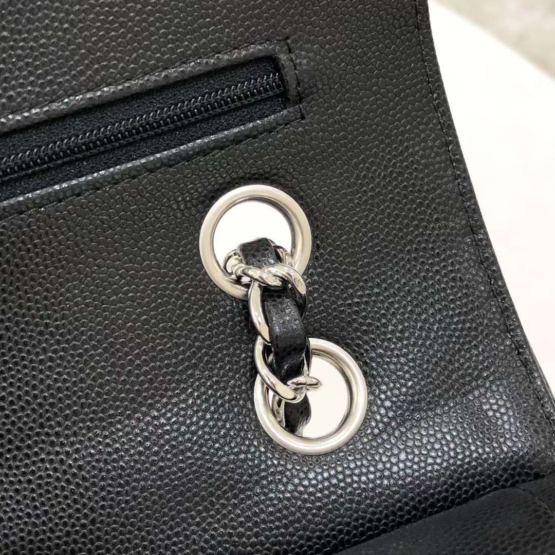 Chanel Classic Double Flap Chevron Black Medium Chanel Classic Double Flap Chevron Black Medium