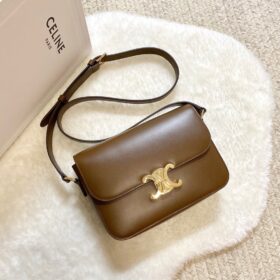 Celine Medium Triomphe Bag In Shiny Calfskin