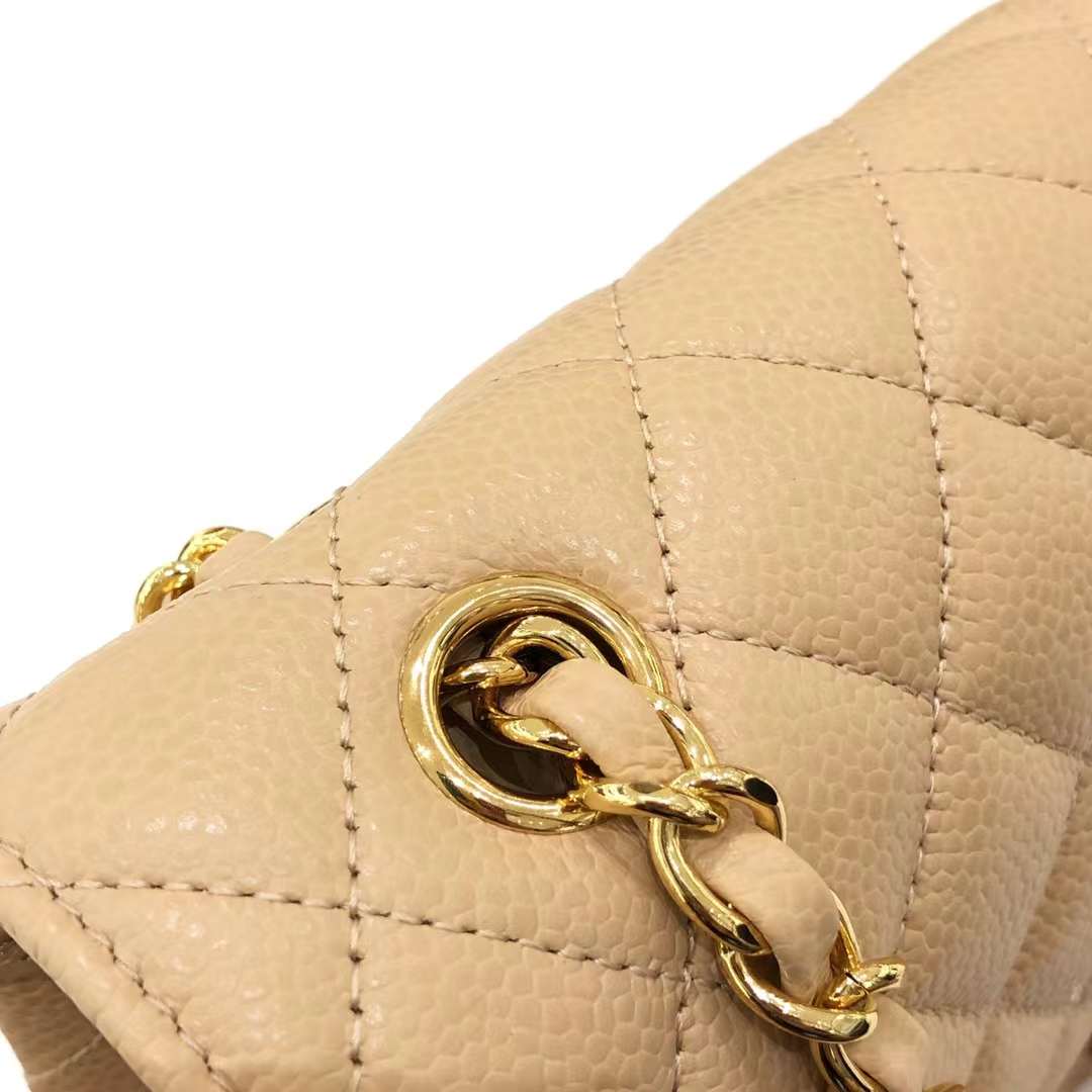 Chanel Classic Double Flap Medium Caviar Beige Chanel Classic Double Flap Medium Caviar Beige