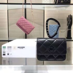 Chanel Card Holder With Jewel Hook