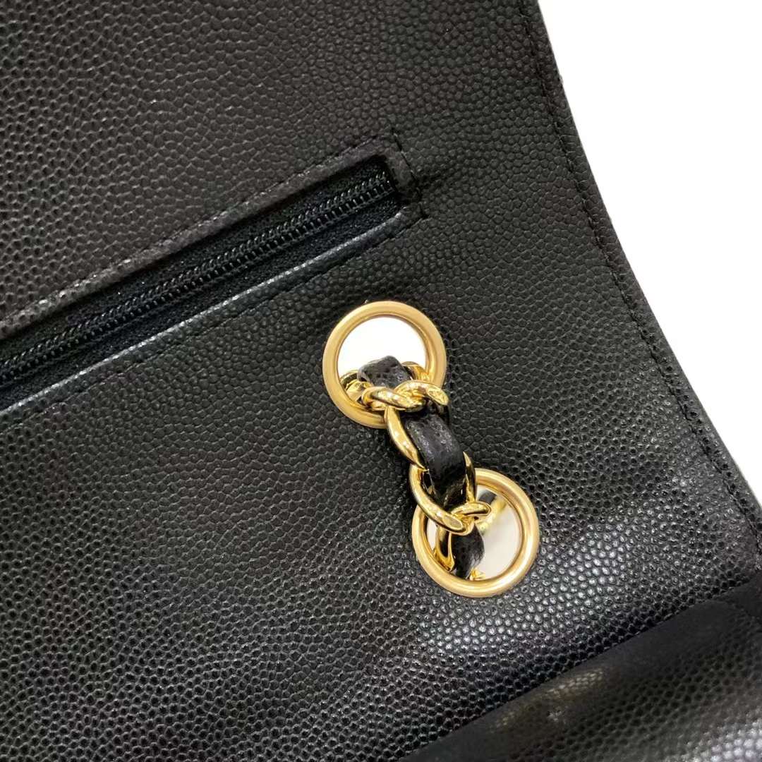Chanel Classic Double Flap Chevron Black Medium Chanel Classic Double Flap Chevron Black Medium