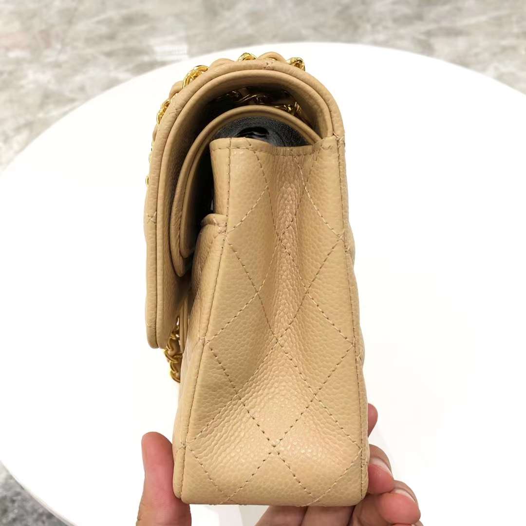 Chanel Classic Double Flap Medium Caviar Beige Chanel Classic Double Flap Medium Caviar Beige