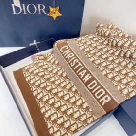 Dior Oblique Scarf Cashmere