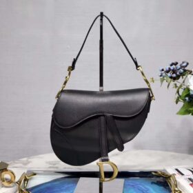 Dior Saddle Smooth Calfskin Bag Black