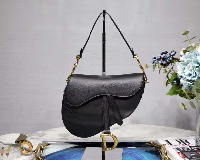 Dior Saddle Smooth Calfskin Bag Black