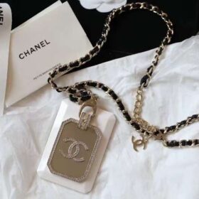 Chanel Card Holder Long Necklace