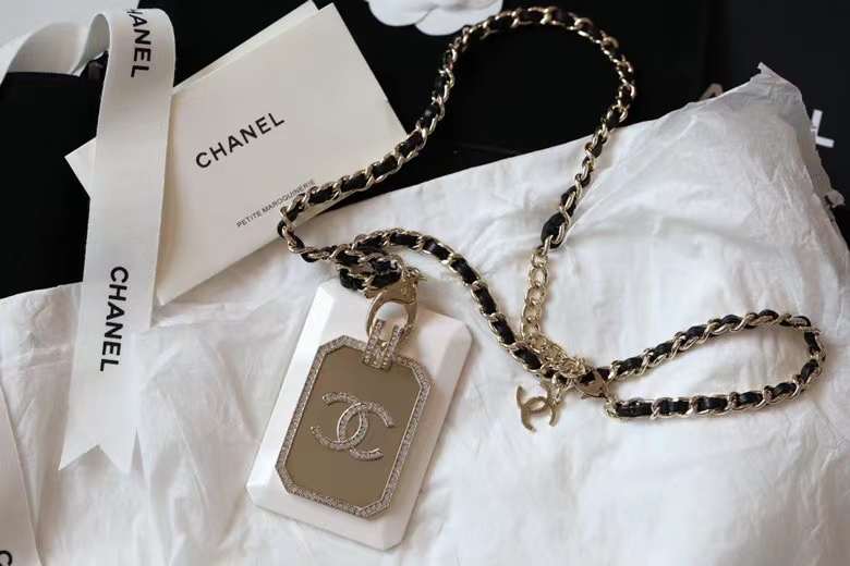 Chanel Card Holder Long Necklace