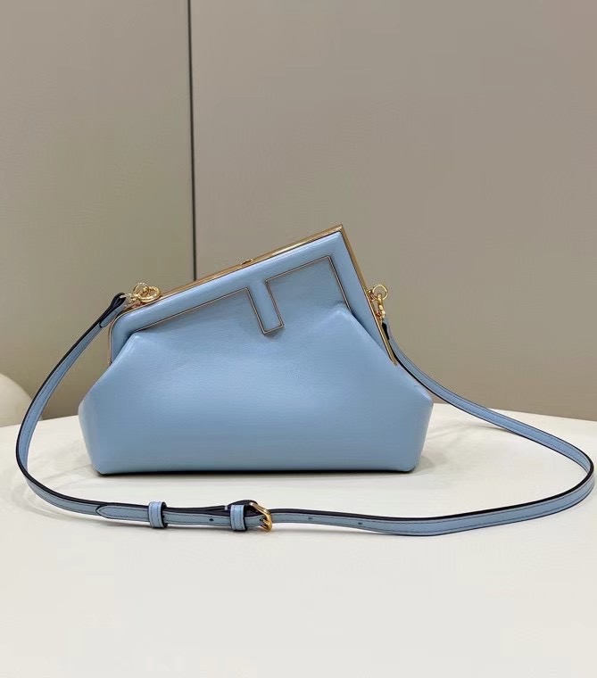 Fendi First Small Blue Leather