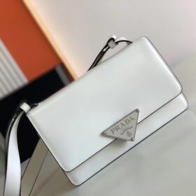 Prada Emblème Brushed-Leather Bag