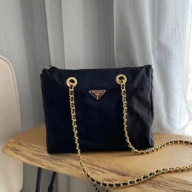 Prada Quilted Nylon Chain Shoulder Bag
