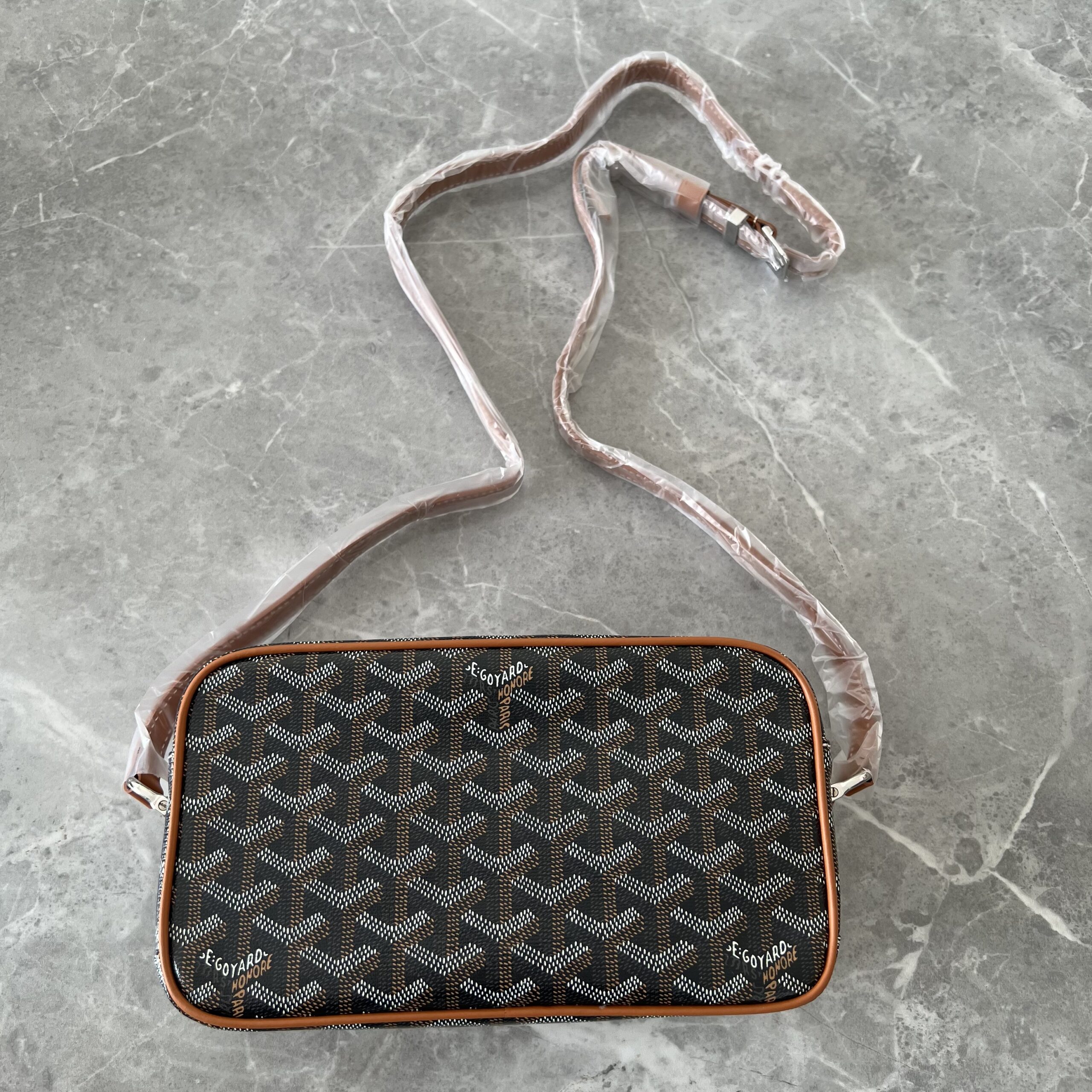Goyard Camera Bag Black Tan Goyard Camera Bag Black Tan