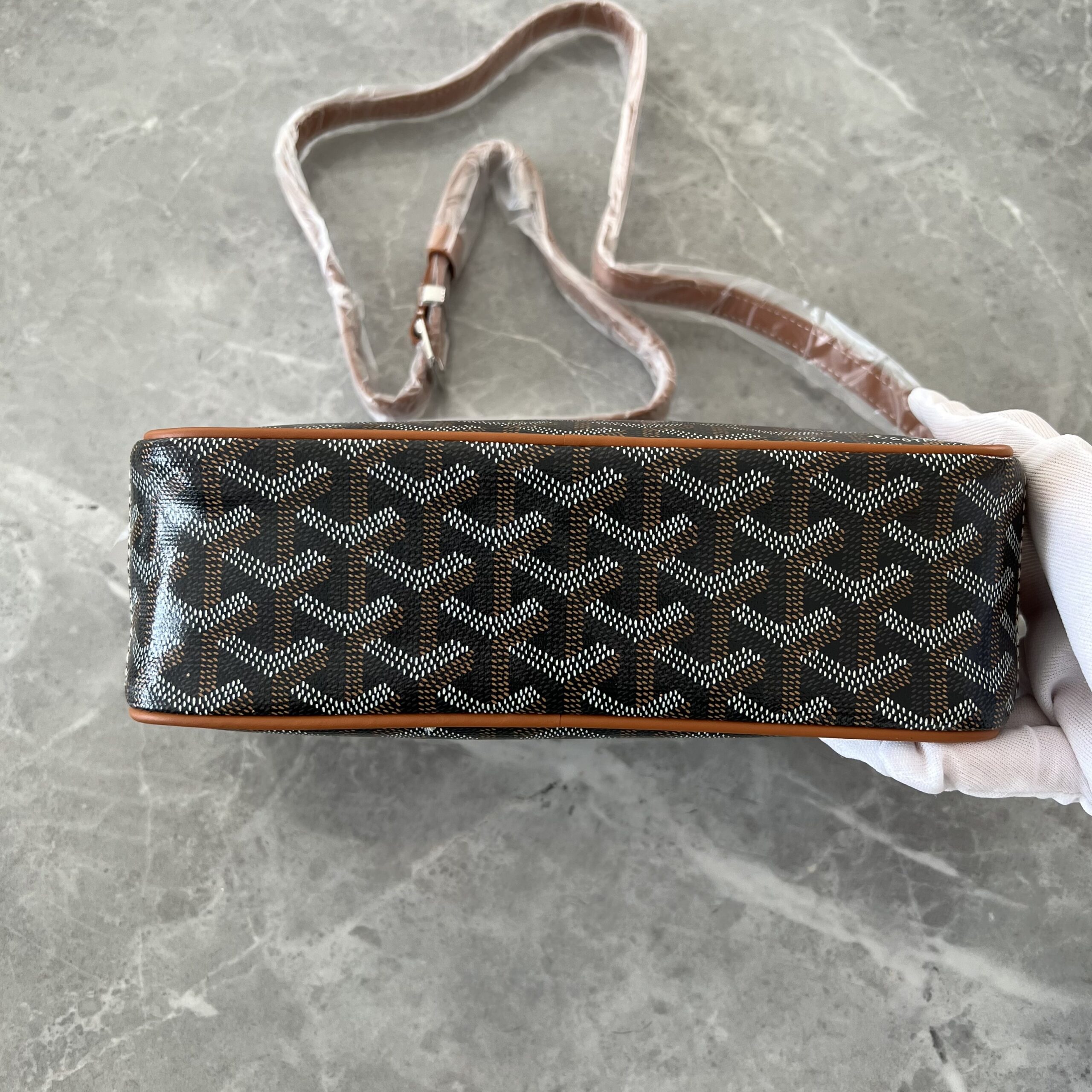 Goyard Camera Bag Black Tan Goyard Camera Bag Black Tan