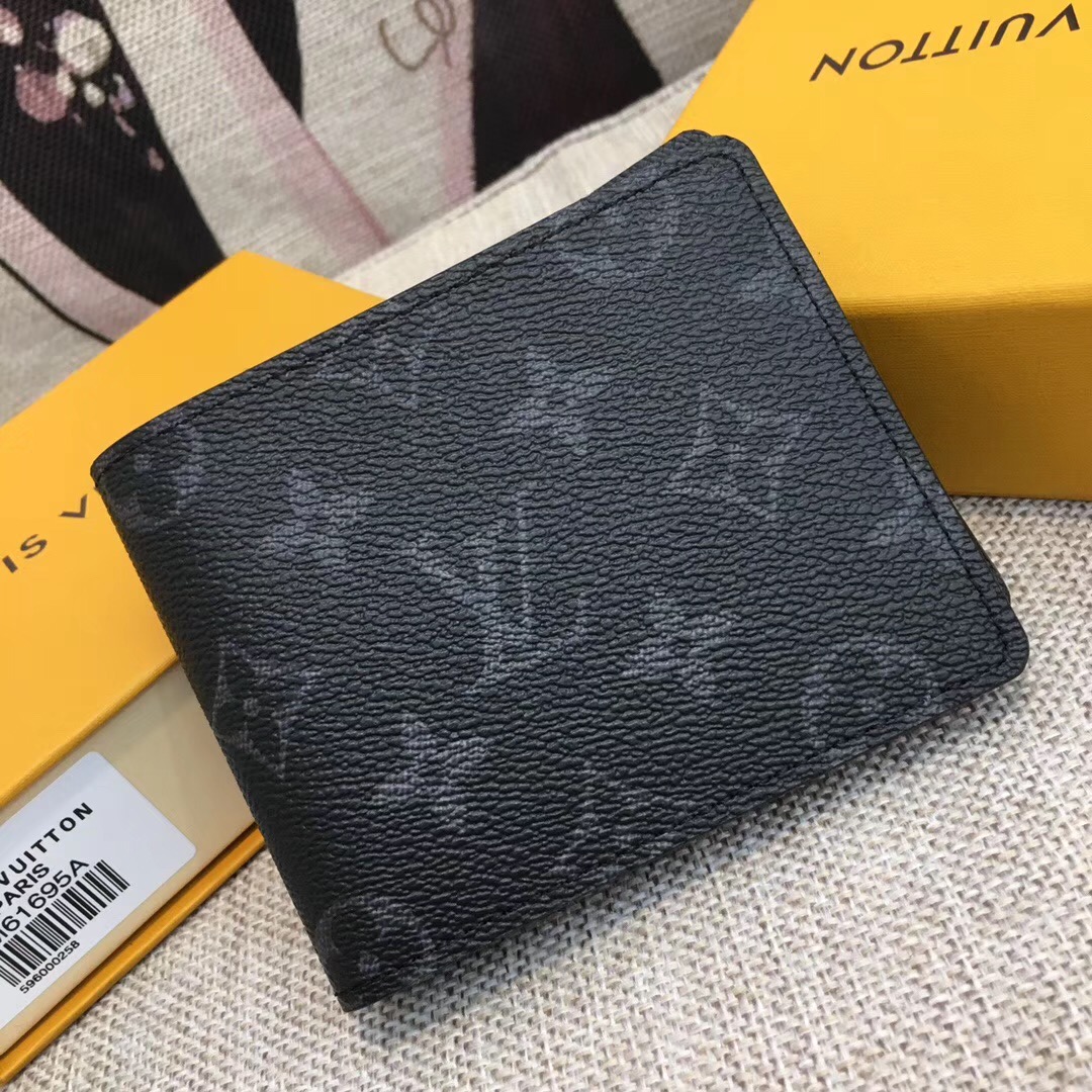 LV Multiple Wallet Monogram Eclipse Canvas