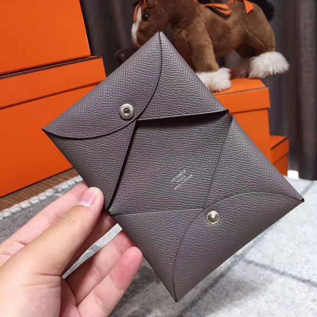 Hermes Calvi Card Case Epsom