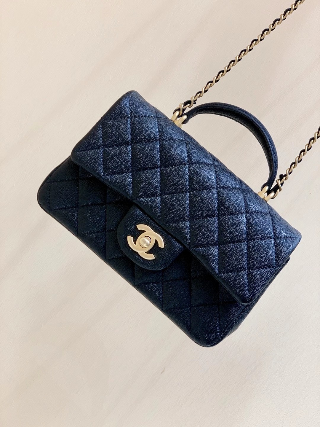 Chanel Mini Flap Bag With Top Handle