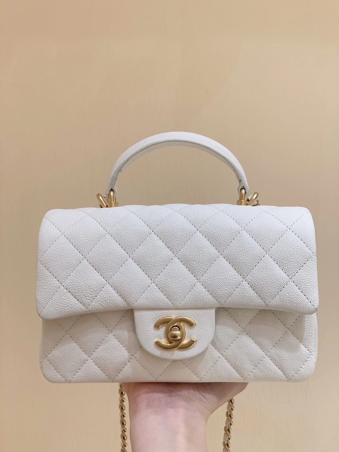 Chanel Mini Flap Bag With Top Handle