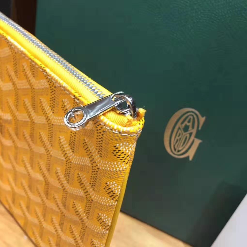 Goyard Senat Pouch PM Yellow Goyard Senat Pouch PM Yellow