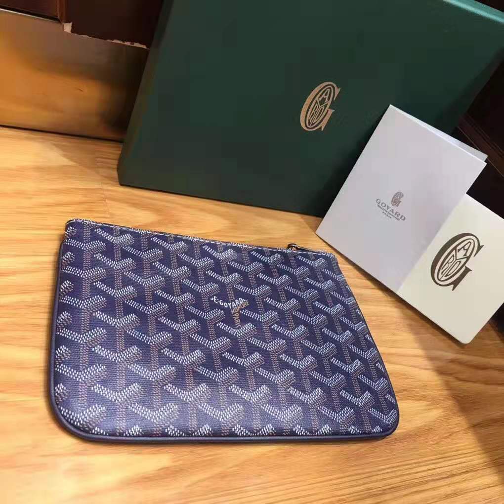 Goyard Senat Pouch PM Navy Blue Goyard Senat Pouch PM Navy Blue