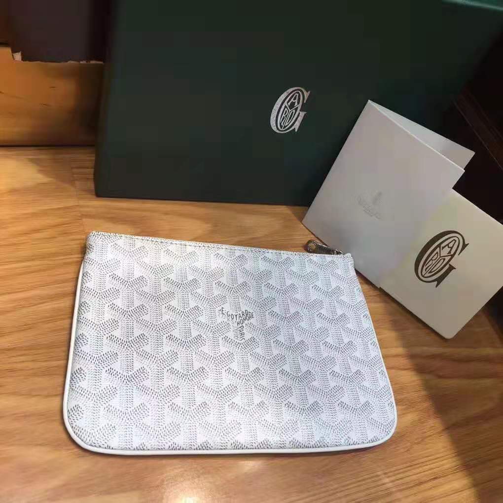 Goyard Senat Pouch PM White Goyard Senat Pouch PM White