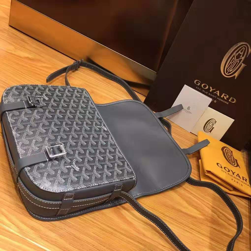 Goyard Belvedere Messenger MM Grey Goyard Belvedere Messenger MM Grey