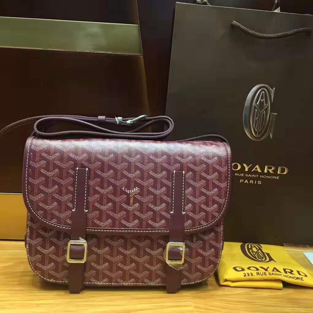 Goyard Belvedere Messenger MM Maroon