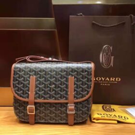 Goyard Belvedere Messenger MM Black Tan