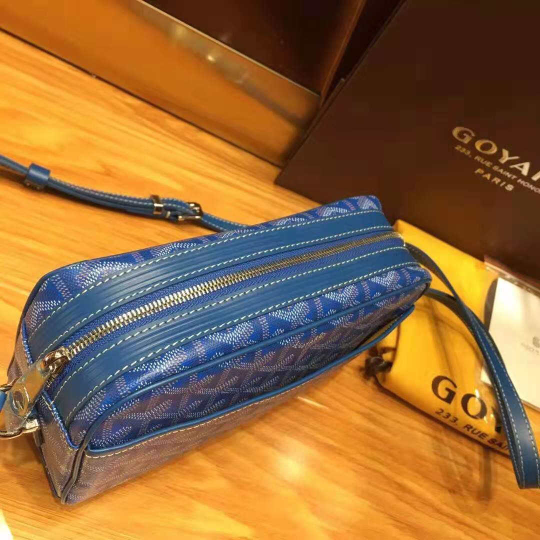 Goyard Camera Bag Blue Goyard Camera Bag Blue