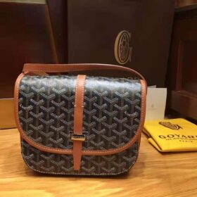 Goyard Belvedere Messenger 2 PM Black Tan